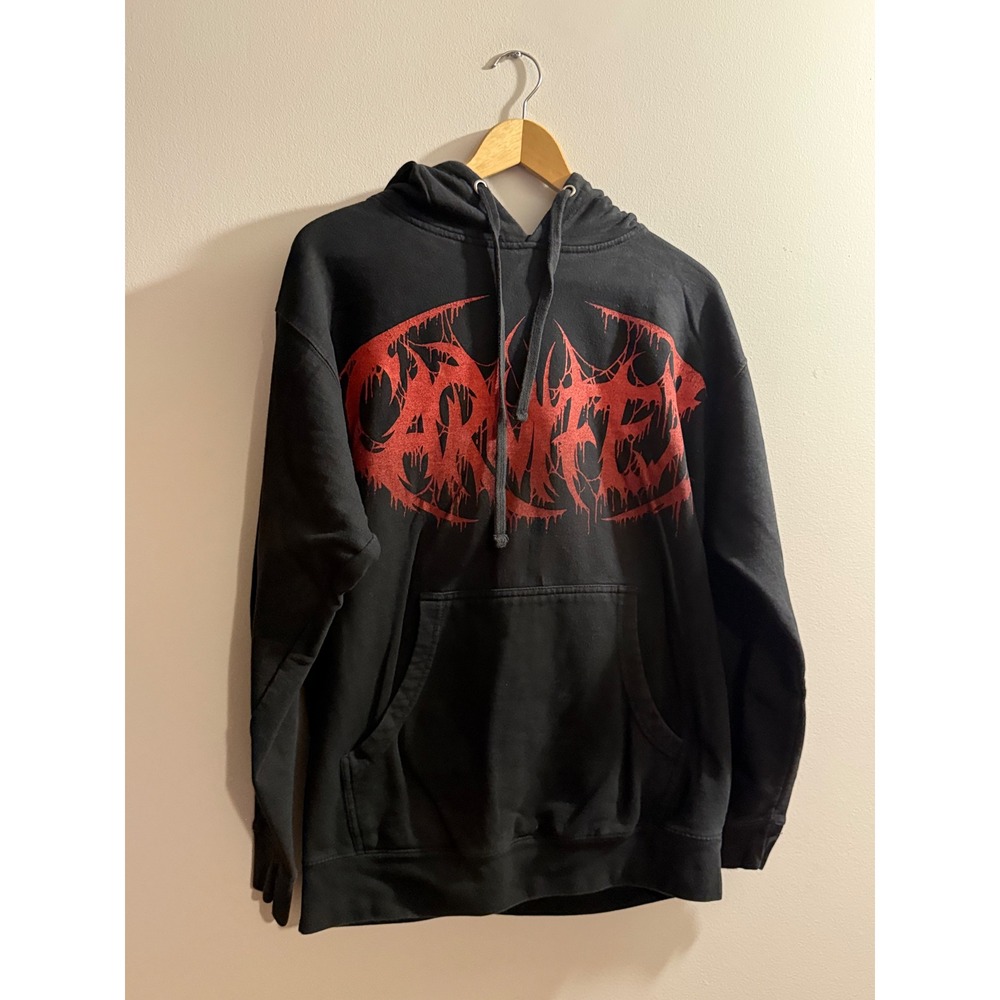 Carnifex Band Hoodie Black Joker Graphic Deathcore Metal Pullover Mens Medium